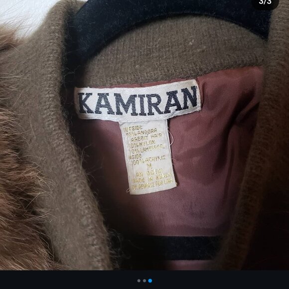 Kamiran taxidermy fur angora sweater jacket - Picture 3 of 3